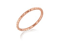 9K Rose Gold Slim DC Stacking Ring