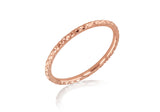 9K Rose Gold Slim DC Stacking Ring