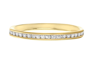 9ct Yellow Gold CZ Eternity Ring