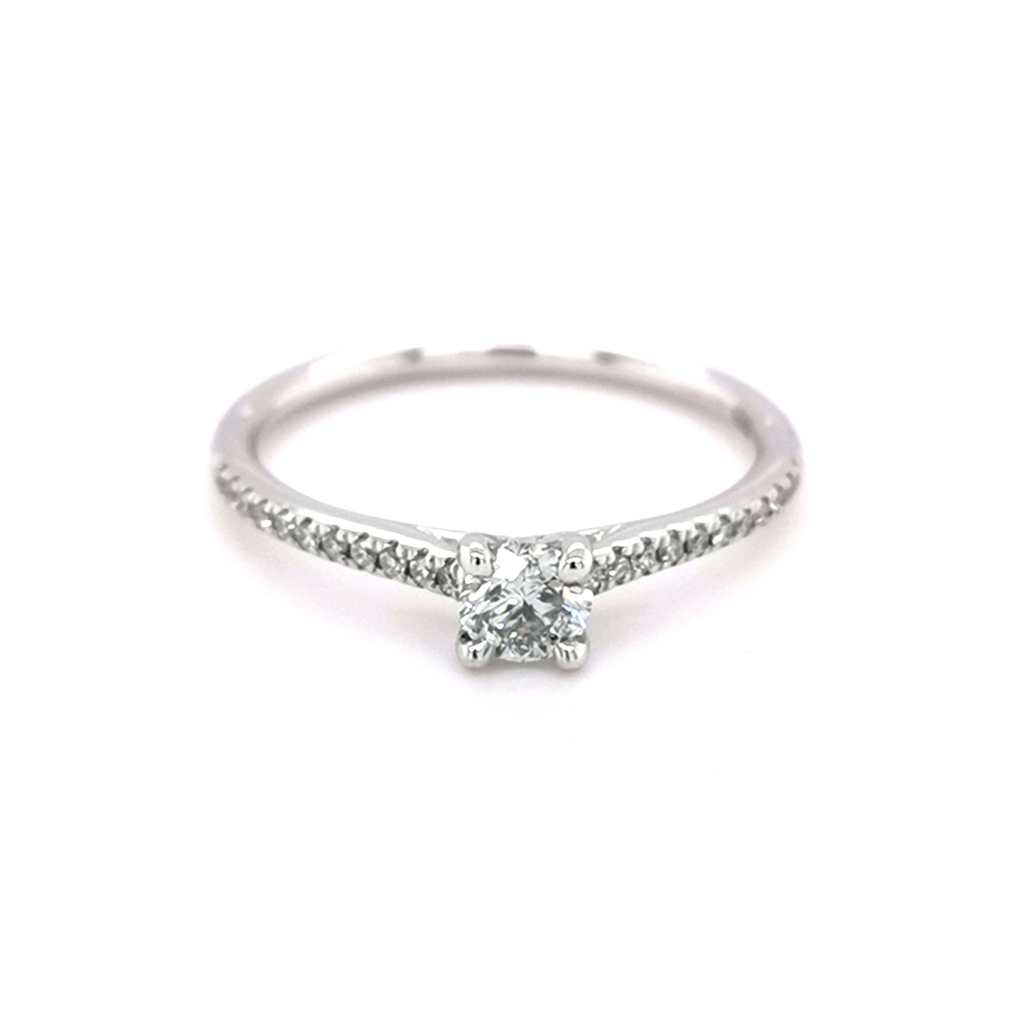 18ct White Gold 0.37ct Diamond Solitaire Ring