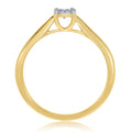 9ct Yellow Gold Diamond Ring
