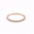 18ct Rose Gold 0.16ct Diamond Set Half Eternity Ring