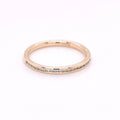 18ct Rose Gold 0.14ct Diamond Set Half Eternity Ring