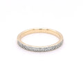 18ct Yellow gold 0.25ct Diamond Set Half Eternity Ring