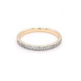 18ct Yellow gold 0.25ct Diamond Set Half Eternity Ring