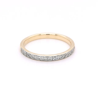 18ct Yellow gold 0.25ct Diamond Set Half Eternity Ring