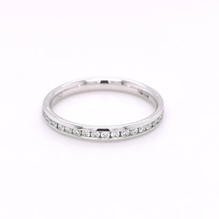 18ct White Gold 0.28ct Diamond Set Half eternity Ring