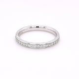 9ct White Gold 0.20ct Diamond Set Half Eternity Ring