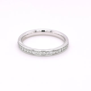 9ct White Gold 0.20ct Diamond Set Half Eternity Ring
