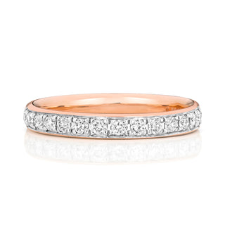 9ct Rose Gold Diamond Eternity Ring