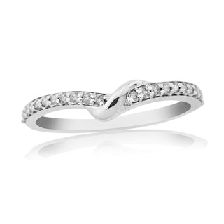 Platinum Diamond Wishbone Ring