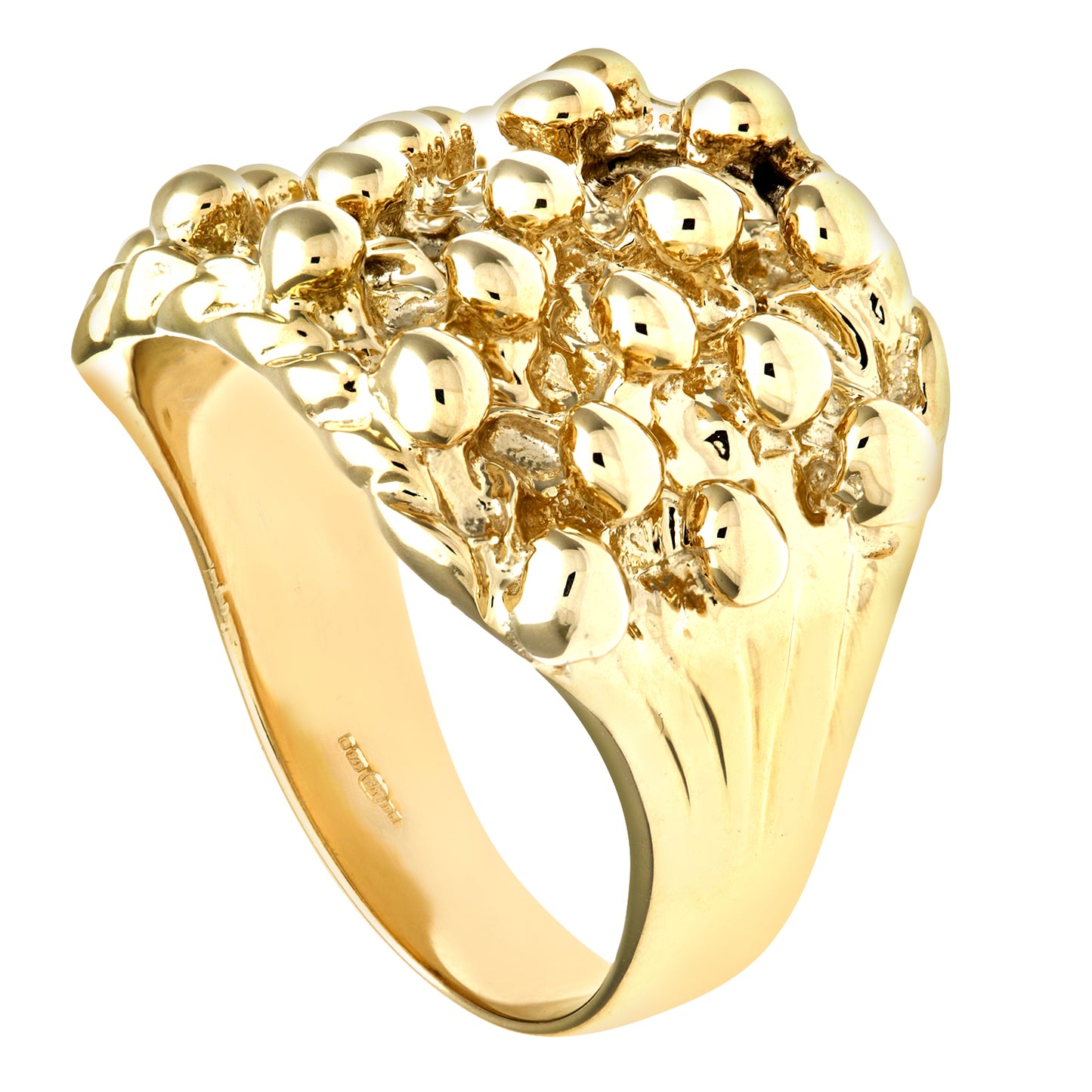9ct Yellow Gold Mens Keeper Ring