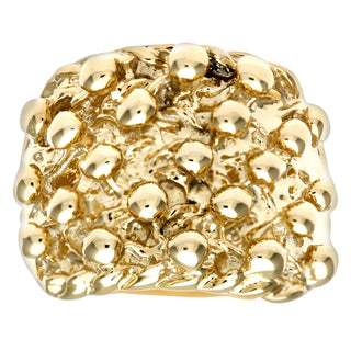 9ct Yellow Gold Mens Keeper Ring