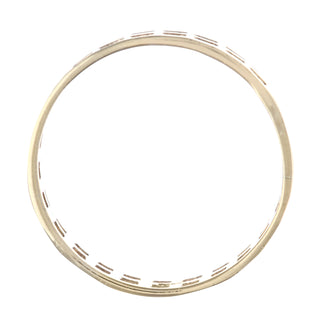 9ct Yellow Gold Mens Cut Out Wedding Ring