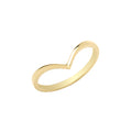 9ct Yellow Gold Wish Bone Ring