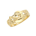 9K Yellow Gold Buckle Ring