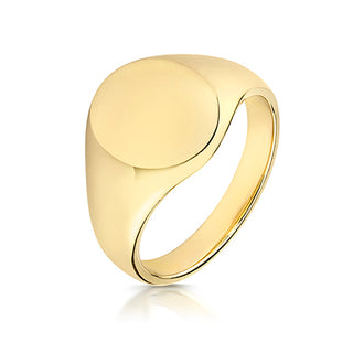 9ct Yellow Gold Medium 12 x 10 Signet Ring