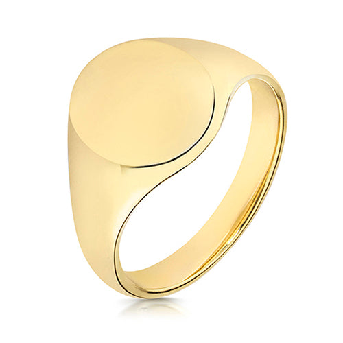 9ct Yellow Gold Medium 14 x 12 Signet Ring