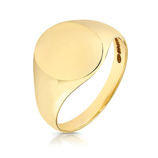 9ct Yellow Gold Ultra Light 14 x 12 Signet Ring