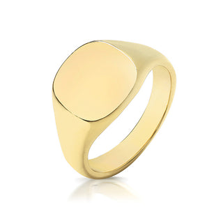 9ct Yellow Gold Heavy 12 x 11 Signet Ring