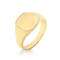 9K Yellow Gold Medium 12 x 11 Signet Ring