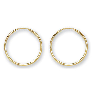 9ct Yellow Gold 18mm Sleepers