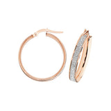 9ct Rose Gold Stardust Earrings