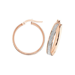 9ct Rose Gold Stardust Earrings