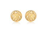9ct Yellow Gold Dome Filigree Studs