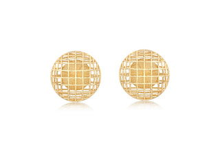 9ct Yellow Gold Filigree Ball Stud Earrings