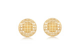 9K Yellow Gold Filigree Ball Stud Earrings