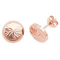 9ct Rose Gold Stud Earrings