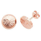 9ct Rose Gold Stud Earrings