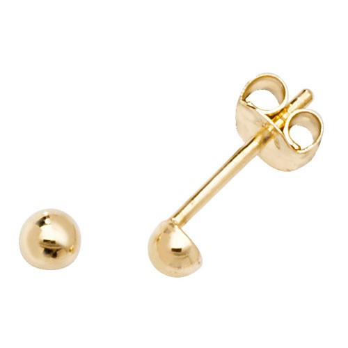 9ct Yellow Gold Simple Stud Earrings