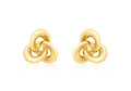 9K Yellow Gold Knot Stud Earrings