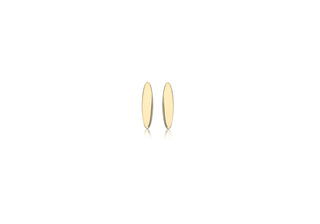 9ct Yellow Gold Oval Studs