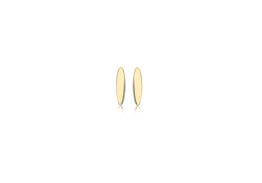 9ct Yellow Gold Oval Studs