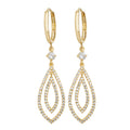 9ct Yellow Gold Drop Earrrings