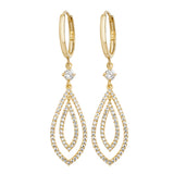 9ct Yellow Gold Drop Earrrings