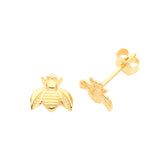 9ct Yellow Gold Bee Stud Earrings