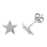 Sterling Silver Star Stud Earrings