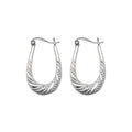 Sterling Silver Creole Hoop Earrings