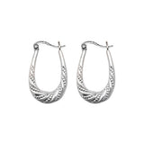Sterling Silver Creole Hoop Earrings