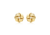 9ct Yellow Gold Knot Stud Earrings