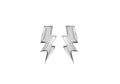Sterling Silver Lightening Stud Earrings