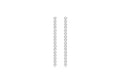 Sterling Silver White Cubic Zirconia  Drops