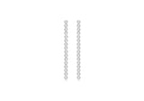 Sterling Silver White Cubic Zirconia  Drops