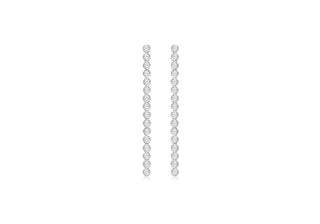 Sterling Silver White Cubic Zirconia  Drops