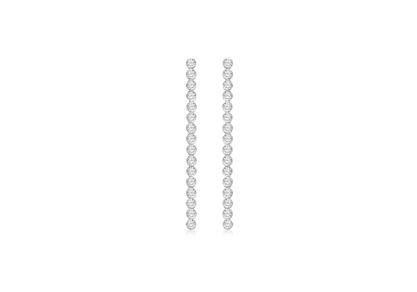Sterling Silver White Cubic Zirconia  Drops