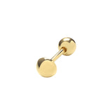 9K Yellow Gold Dome Cartilage